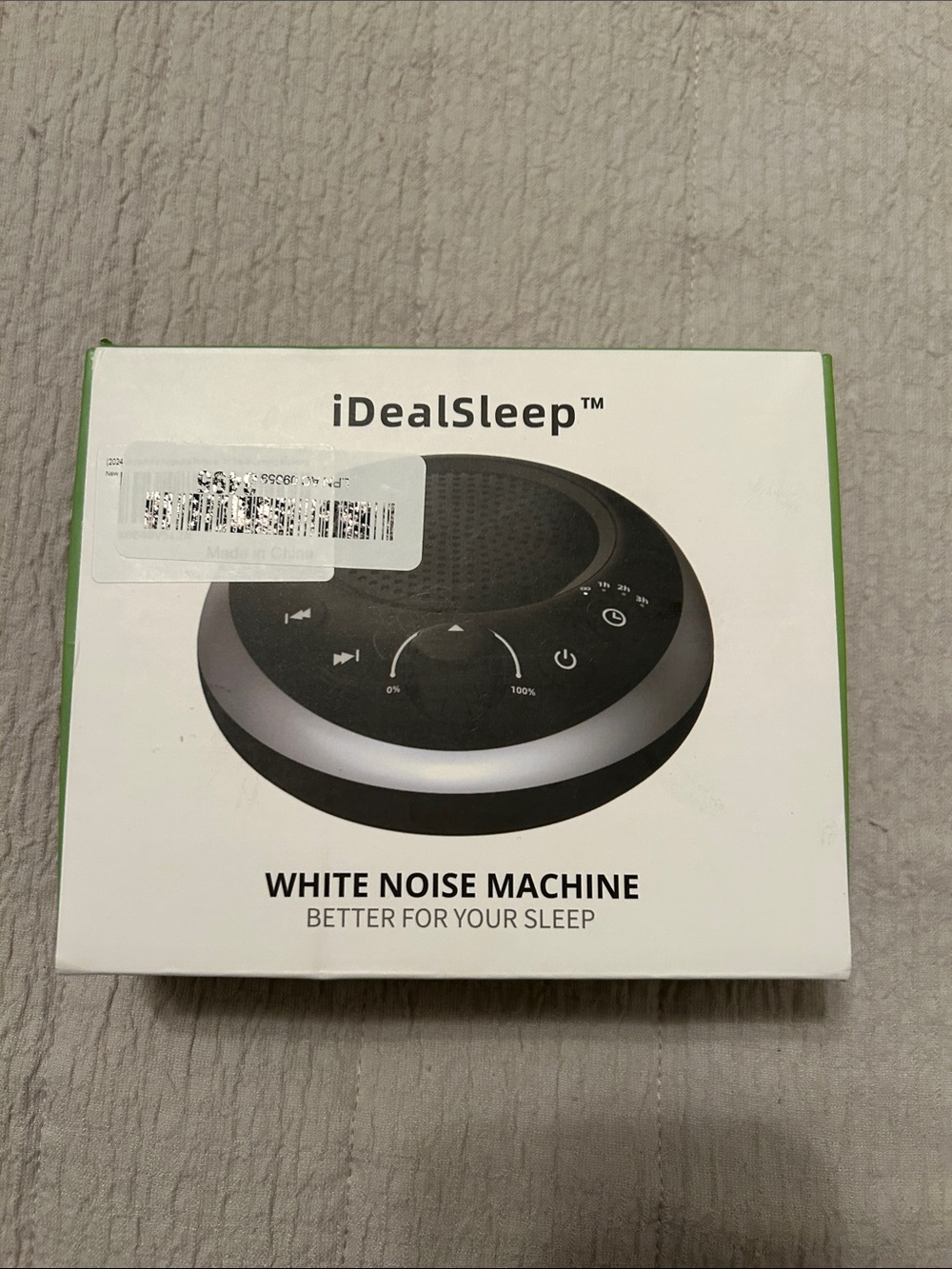 iDealSleep White Noise Machine - Black/Gray